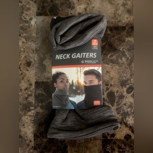 HotMocs Neck Gaiters Unisex One Size 2pk Black-Charcoal Accessory Outdoor New